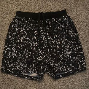 Fabletics Kids Black and White Patterned Shorts